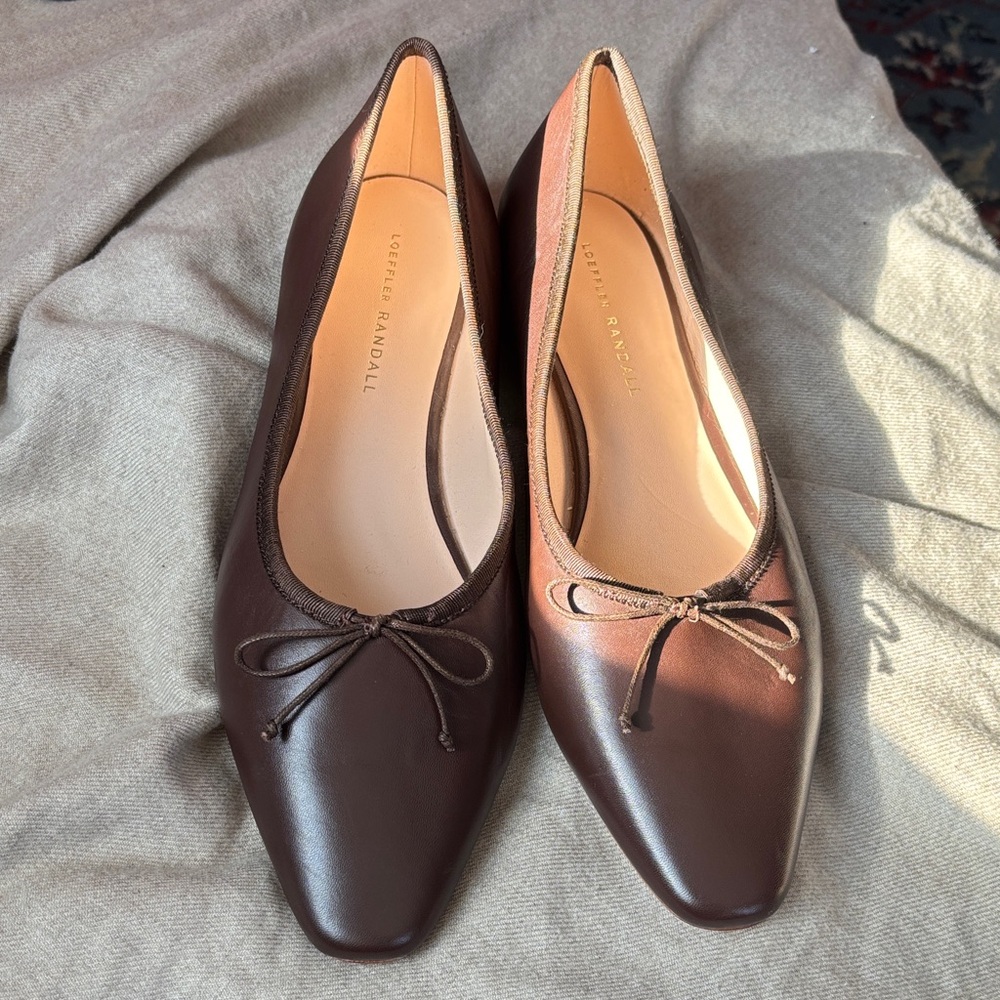 Loeffler Randall Landry Women's Dark Brown leather ballet Flats